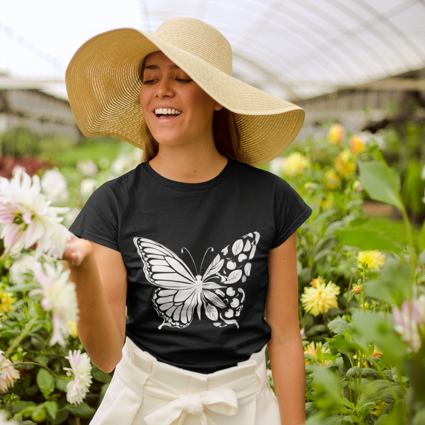 Vegan Butterfly Unisex T-shirt