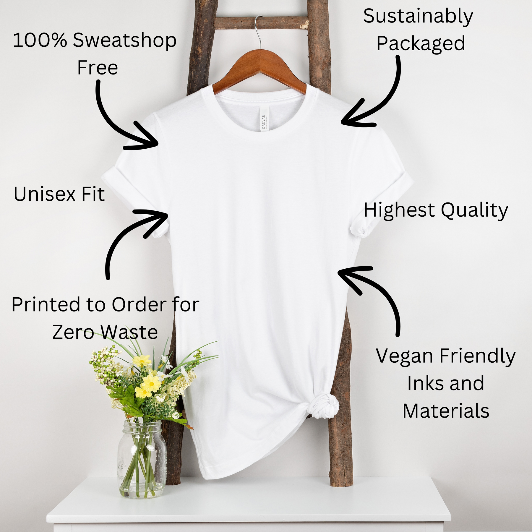 T-Shirt Size Guide Customizable Template