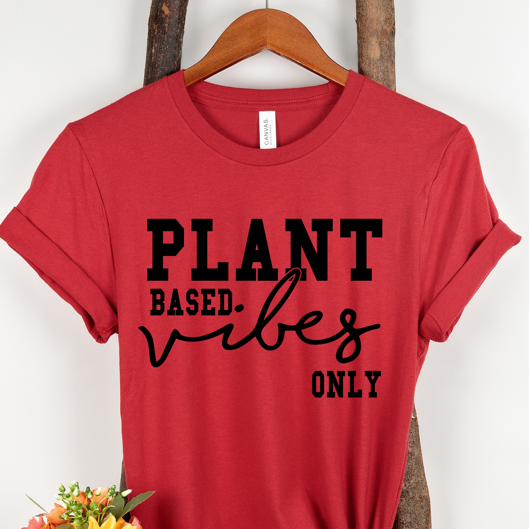 PLANT BASED VIBES Colored t-shirt