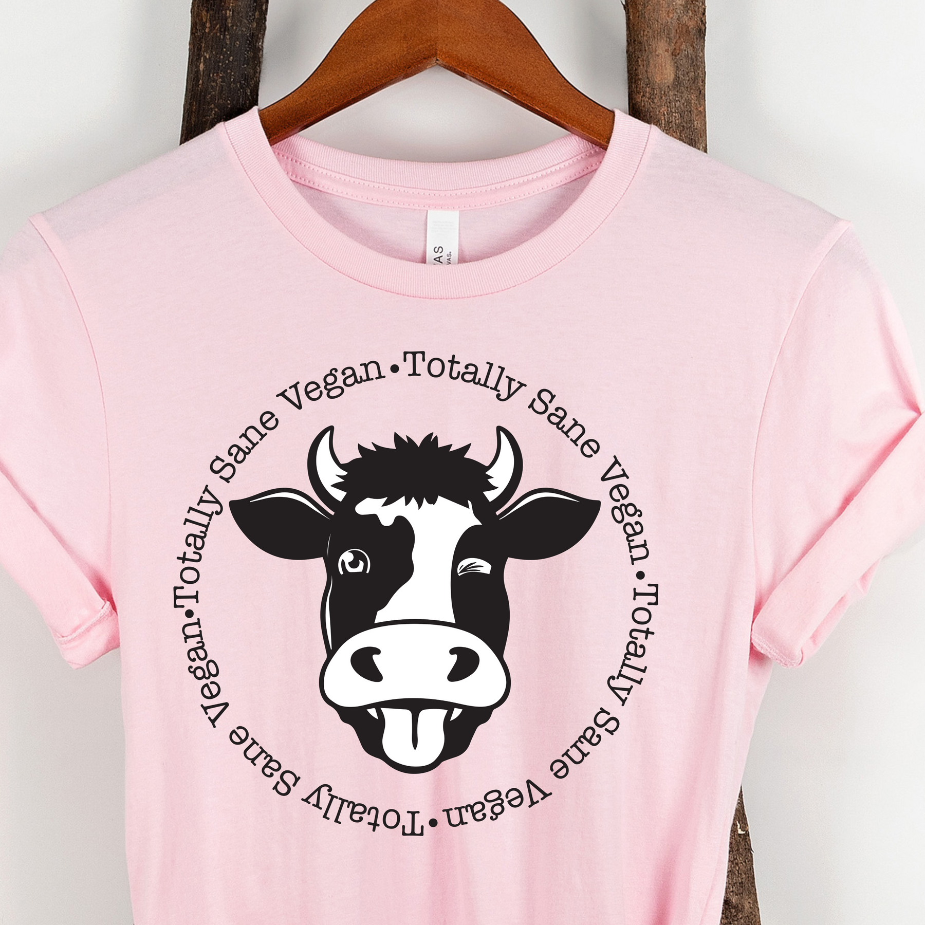 TOTALLY SANE VEGAN Unisex t-shirt