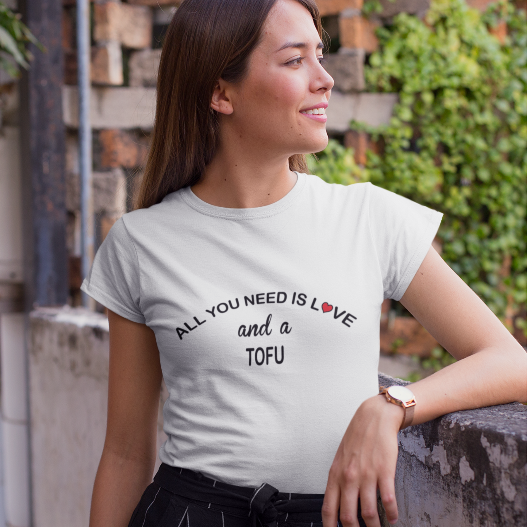 All You Need Is Love Tofu Colored T-Shirt