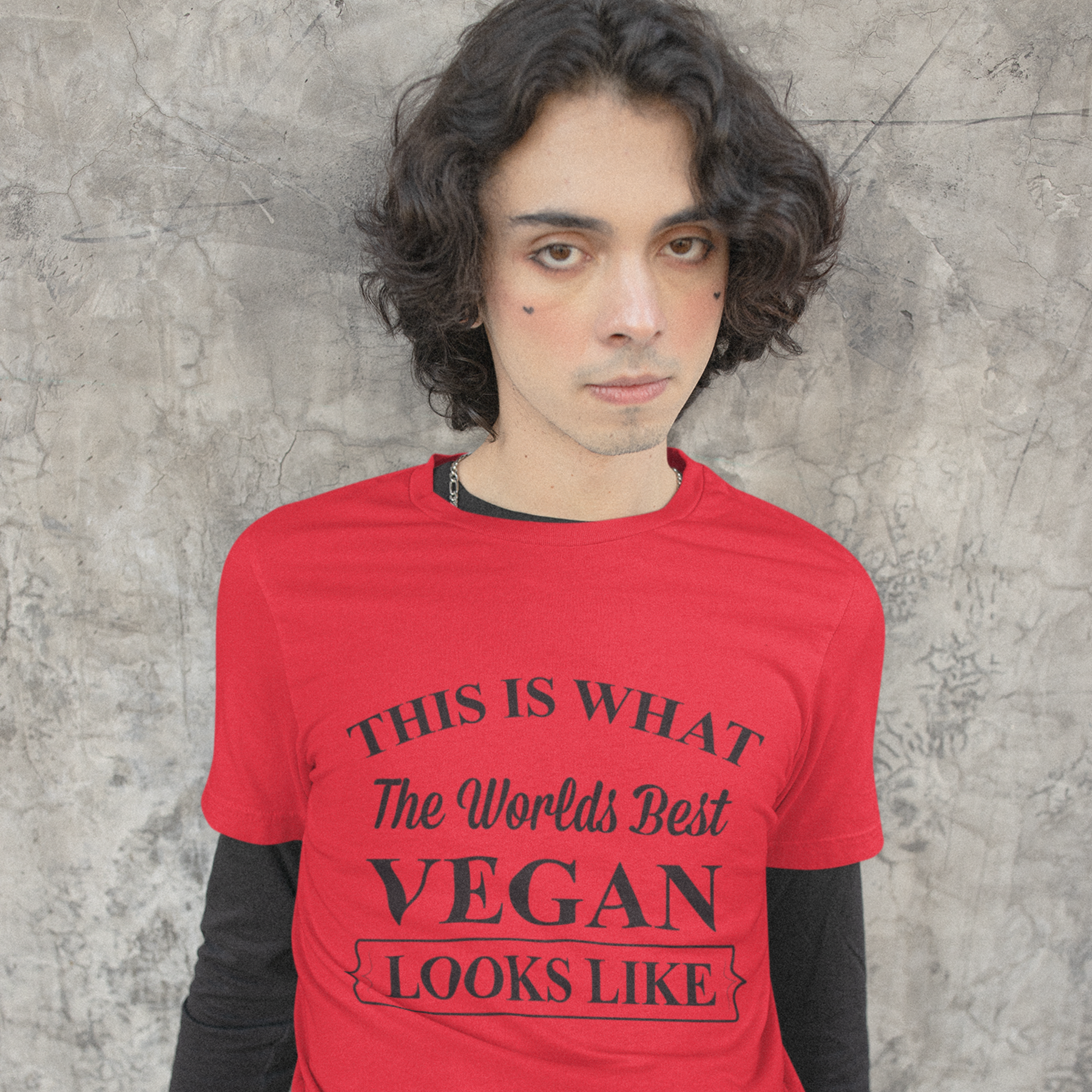 WORLD'S BEST VEGAN Colored t-shirt