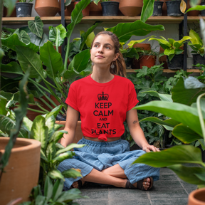 Keep Calm Eat Plants Colored t-shirt