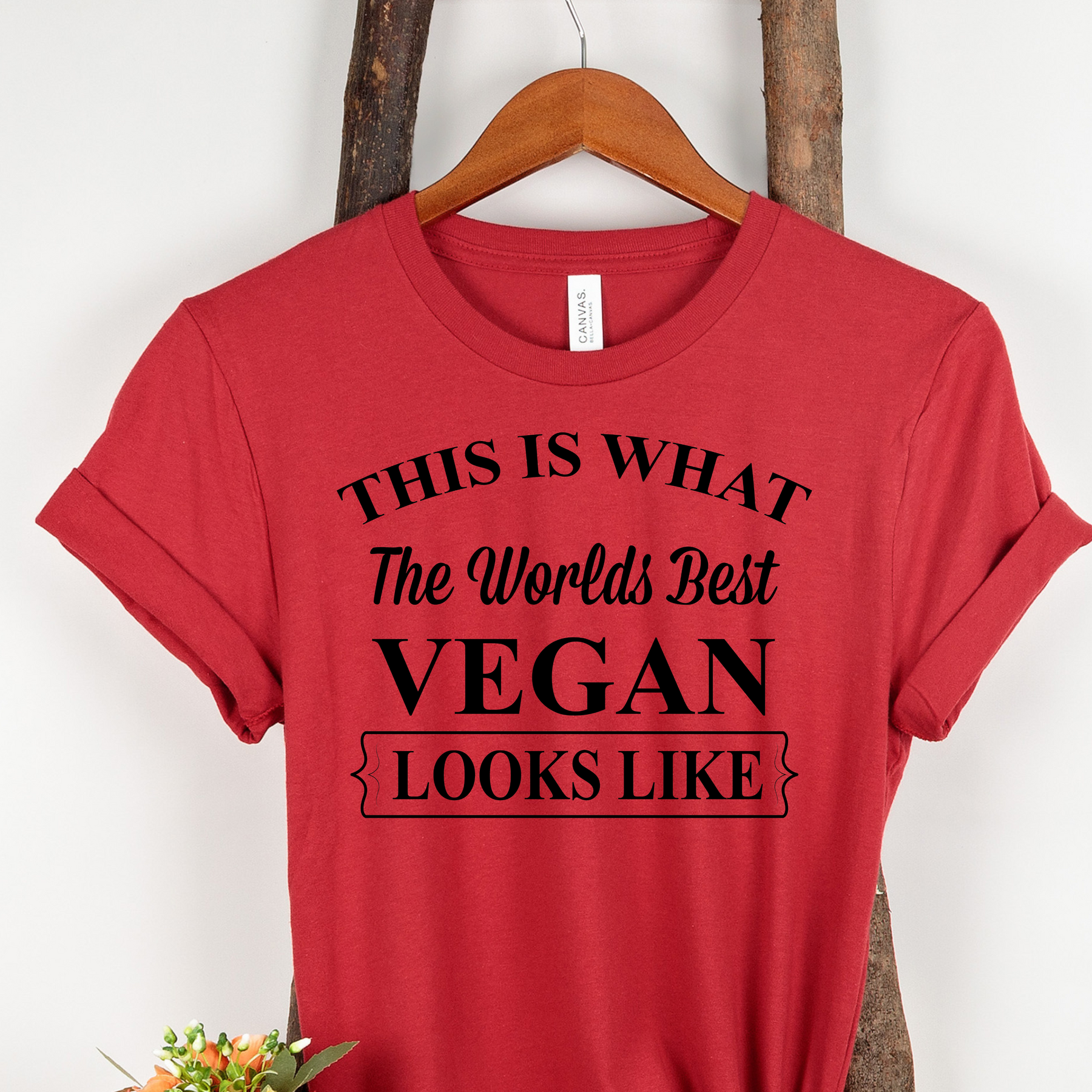 WORLD'S BEST VEGAN Colored t-shirt