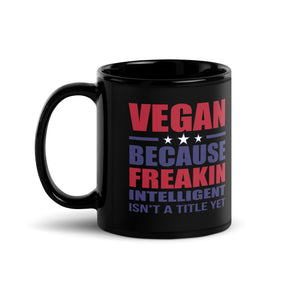 Vegan Black Glossy Mug