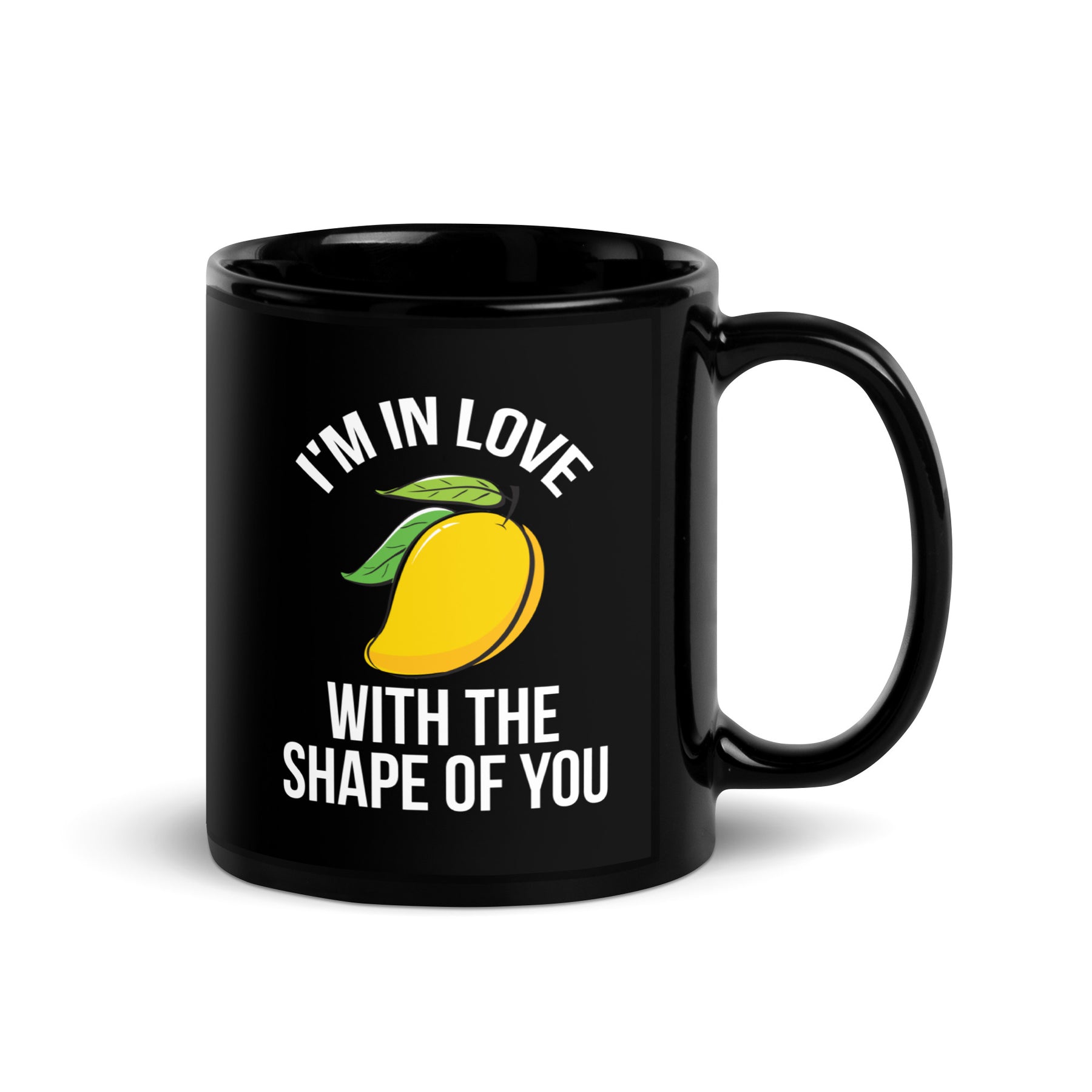 Mango Black Glossy Mug