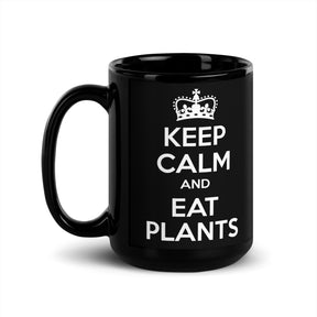 black plant base mug 