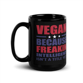 Vegan Black Glossy Mug