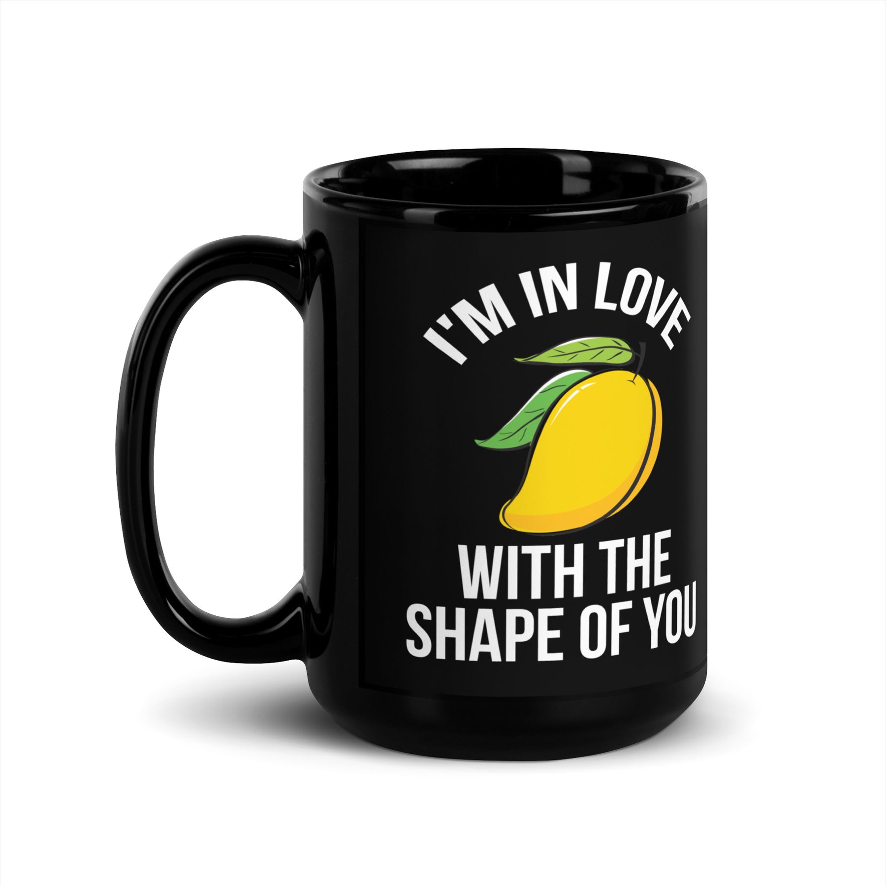 Mango Black Glossy Mug