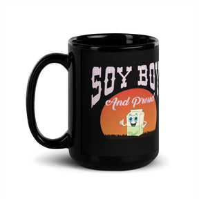 SOY BOY Black Glossy Mug