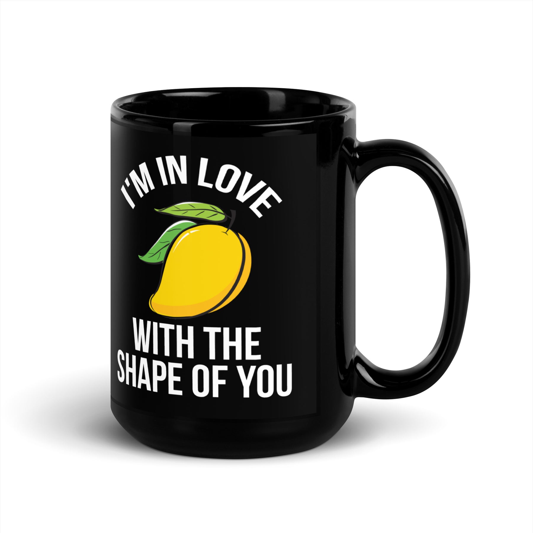 Mango Black Glossy Mug