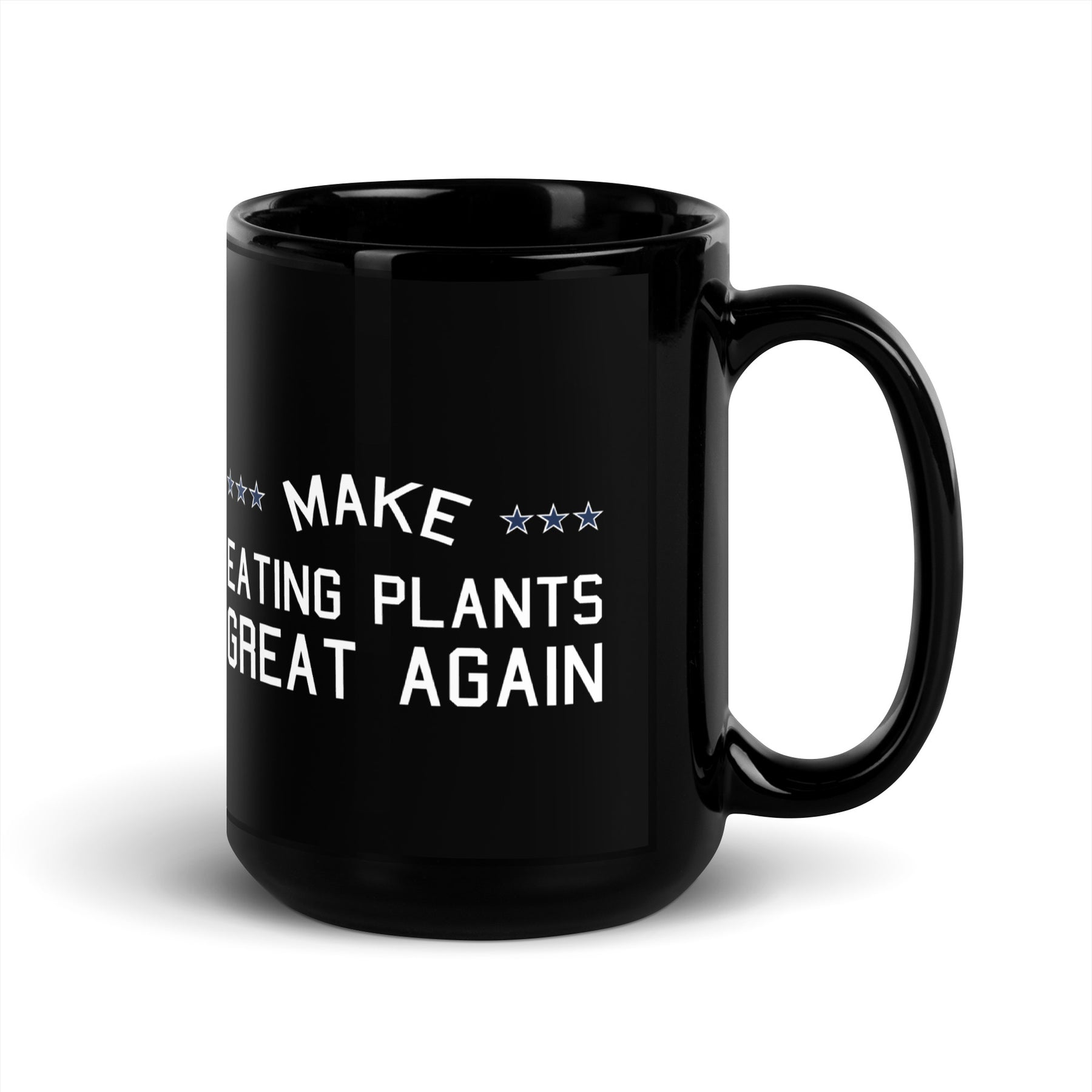 MAKE PLANTS GREAT AGAIN Black Glossy Mug