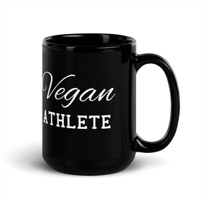 VEGAN ATHLETE Black Glossy Mug