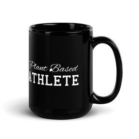 PLANT BASED ATHLETE Black Glossy Mug