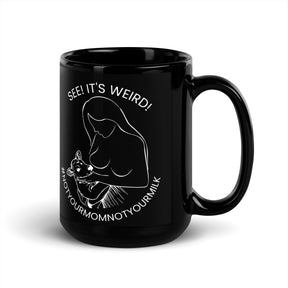 WEIRD Black Glossy Mug