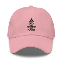 Keep Calm Protect The Planet Dad Hat