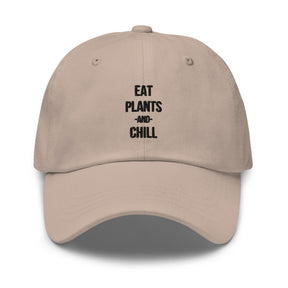 EAT PLANTS AND CHILL Unisex Cap