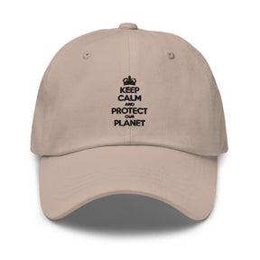 Keep Calm Protect The Planet Dad Hat