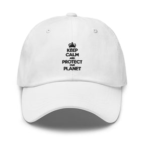 Keep Calm Protect The Planet Dad Hat