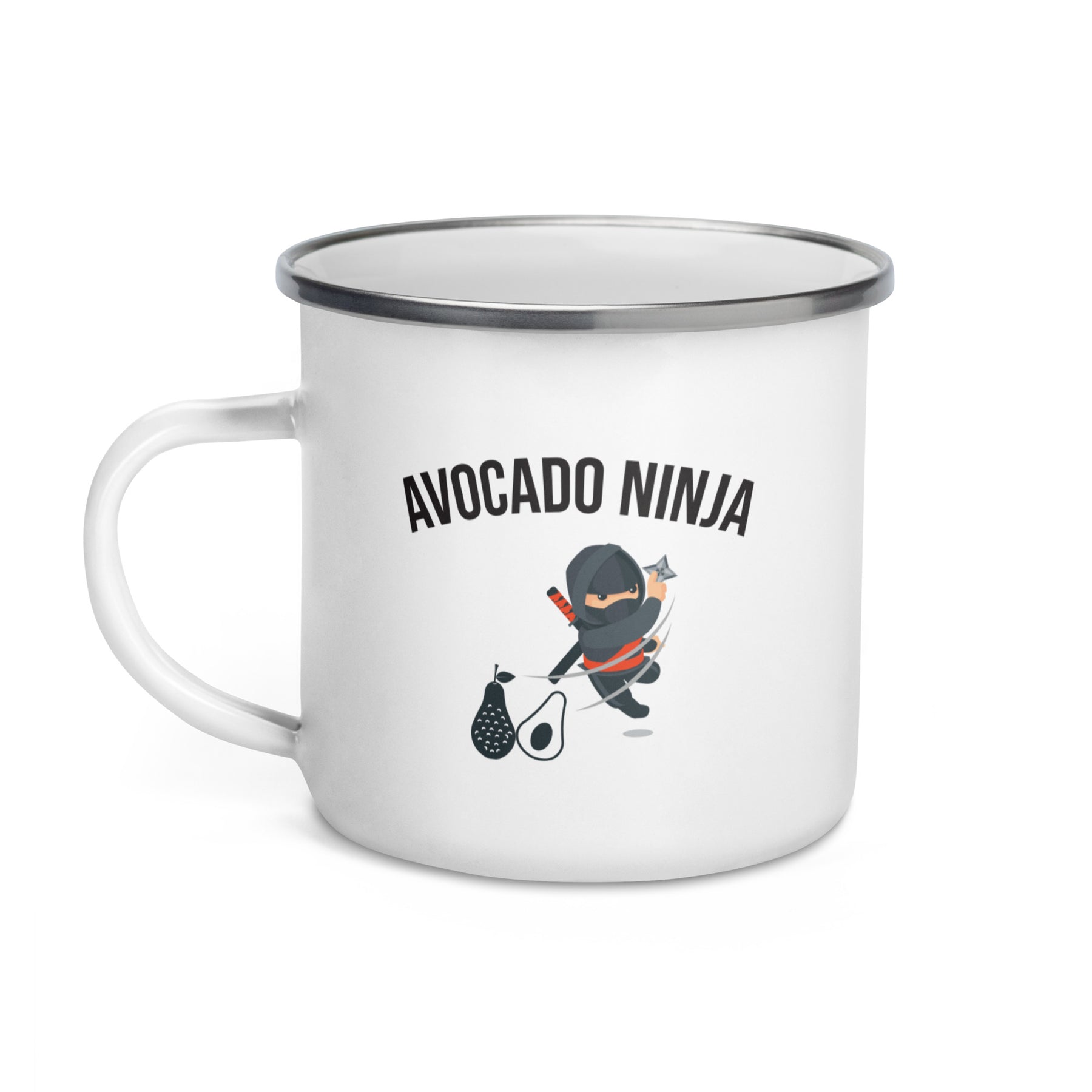 Avocado Ninja Enamel Mug