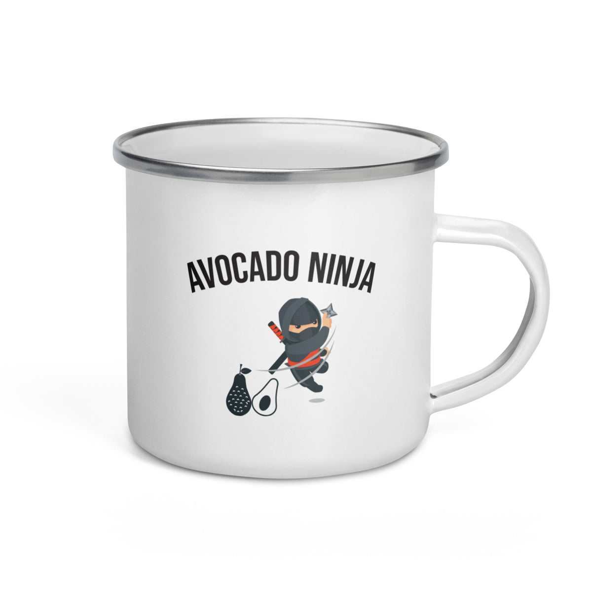 Avocado Ninja Enamel Mug