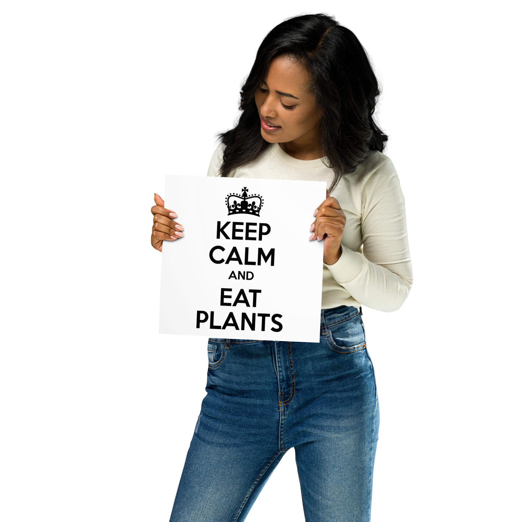 KEEP CALM AND EAT PLANTS Poster