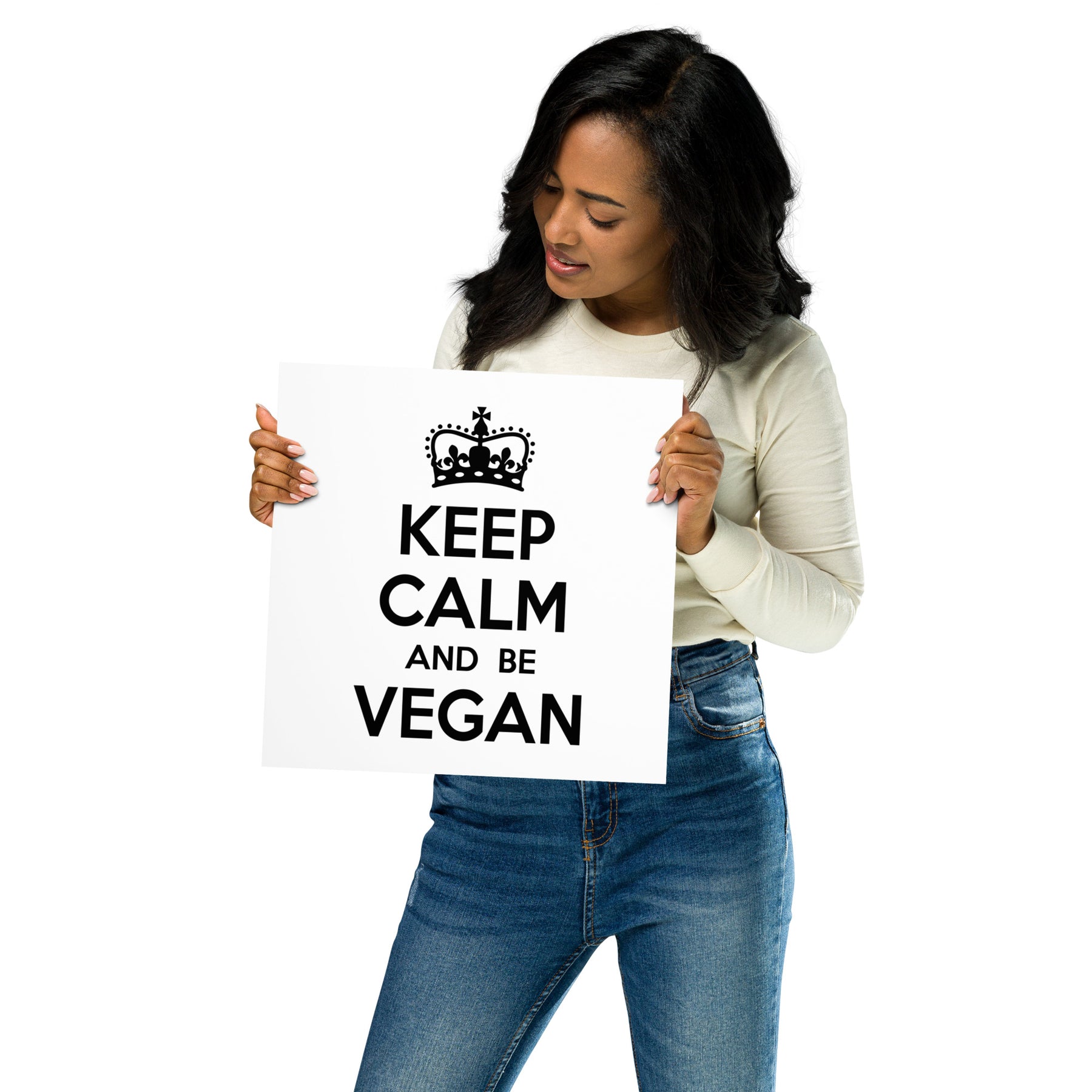 KEEP CALM BE VEGAN Poster