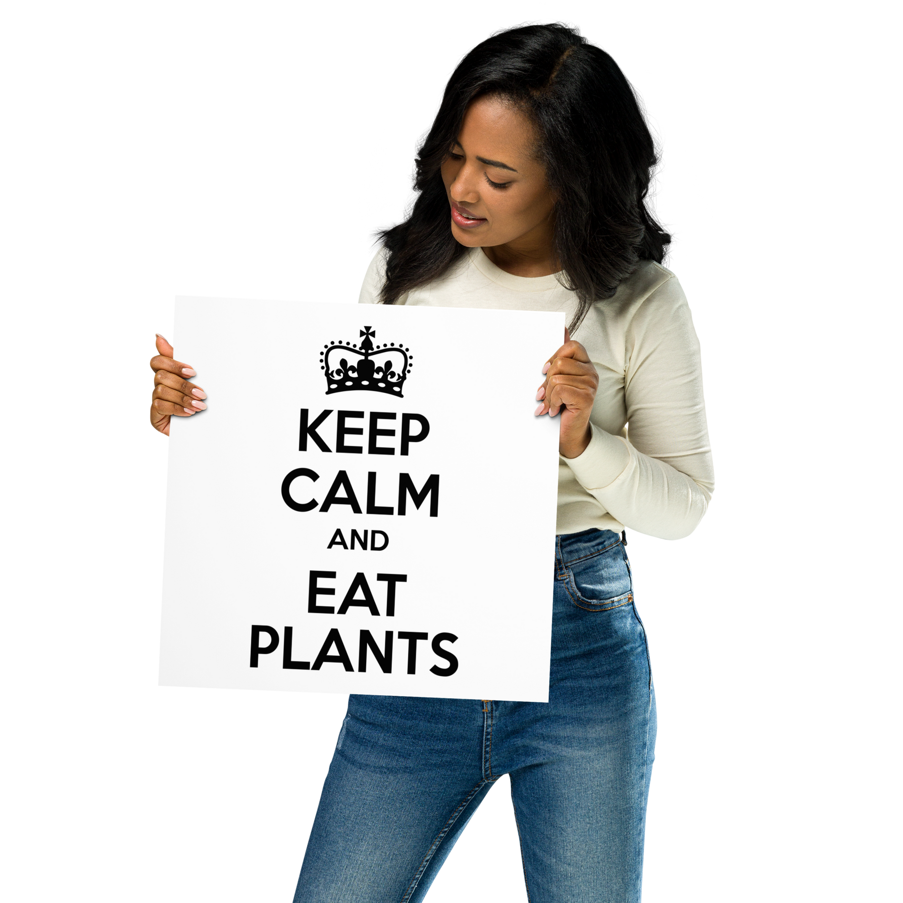 KEEP CALM AND EAT PLANTS Poster