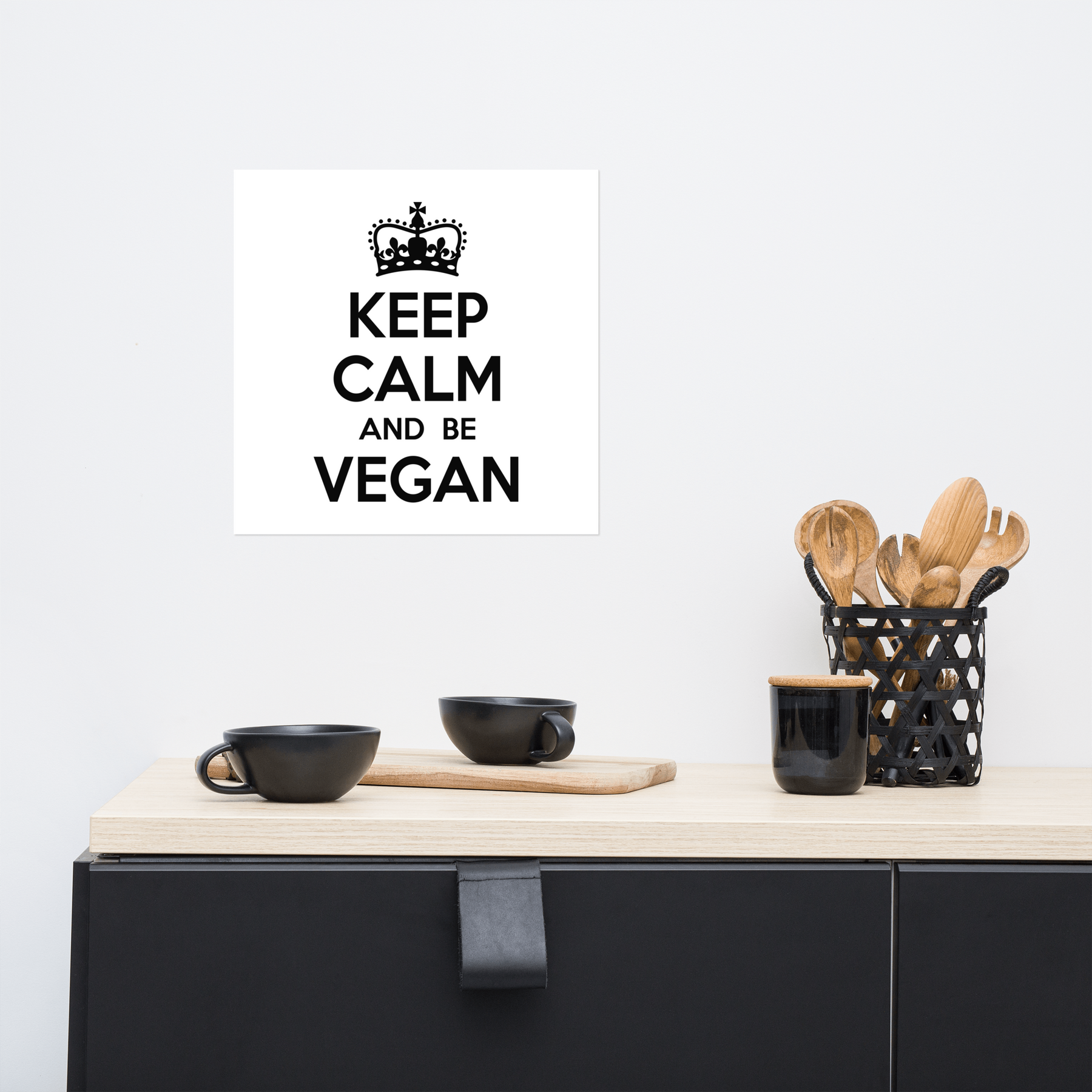 KEEP CALM BE VEGAN Poster