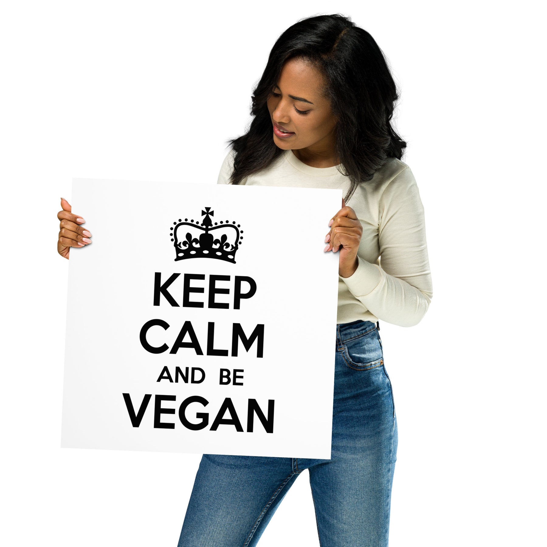 KEEP CALM BE VEGAN Poster