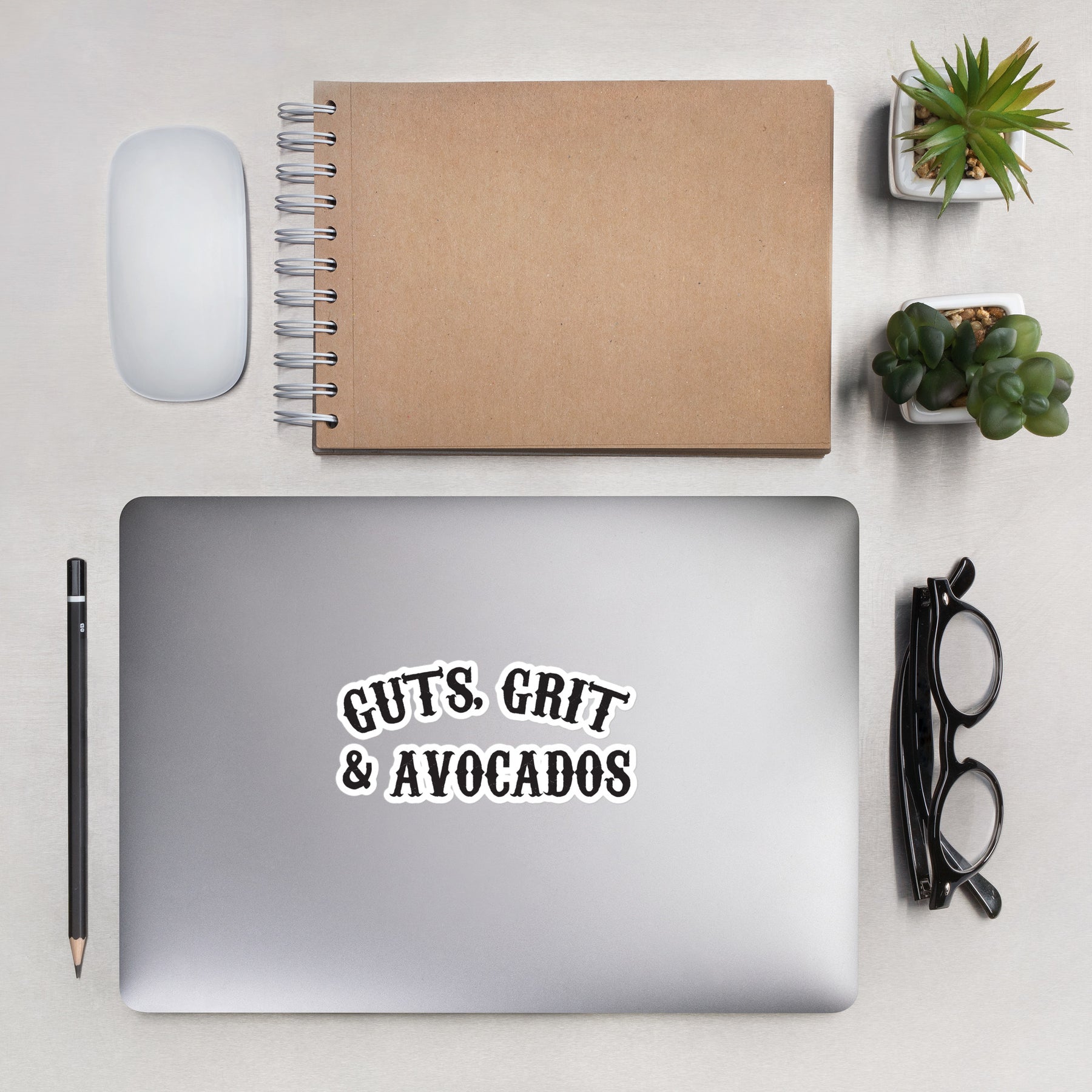 GUTS, GRIT AND AVOCADOS sticker