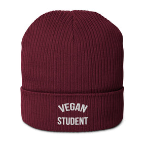 Vegan Student Organic ribbed beanie