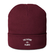 FUTURE IS PLANTS Organic ribbed beanie