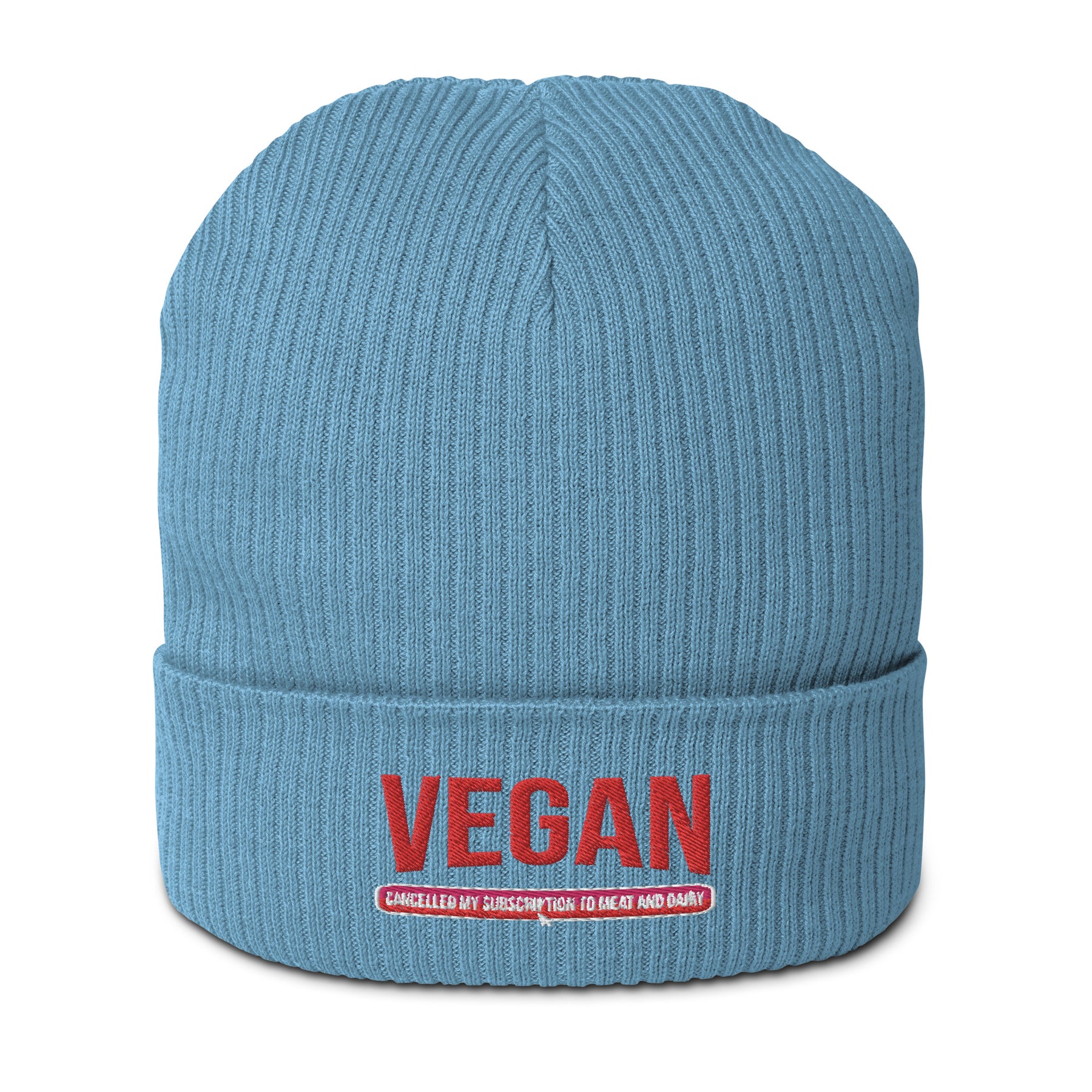 Organic ribbed beanie