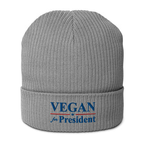 Vegan President Organic ribbed beanie