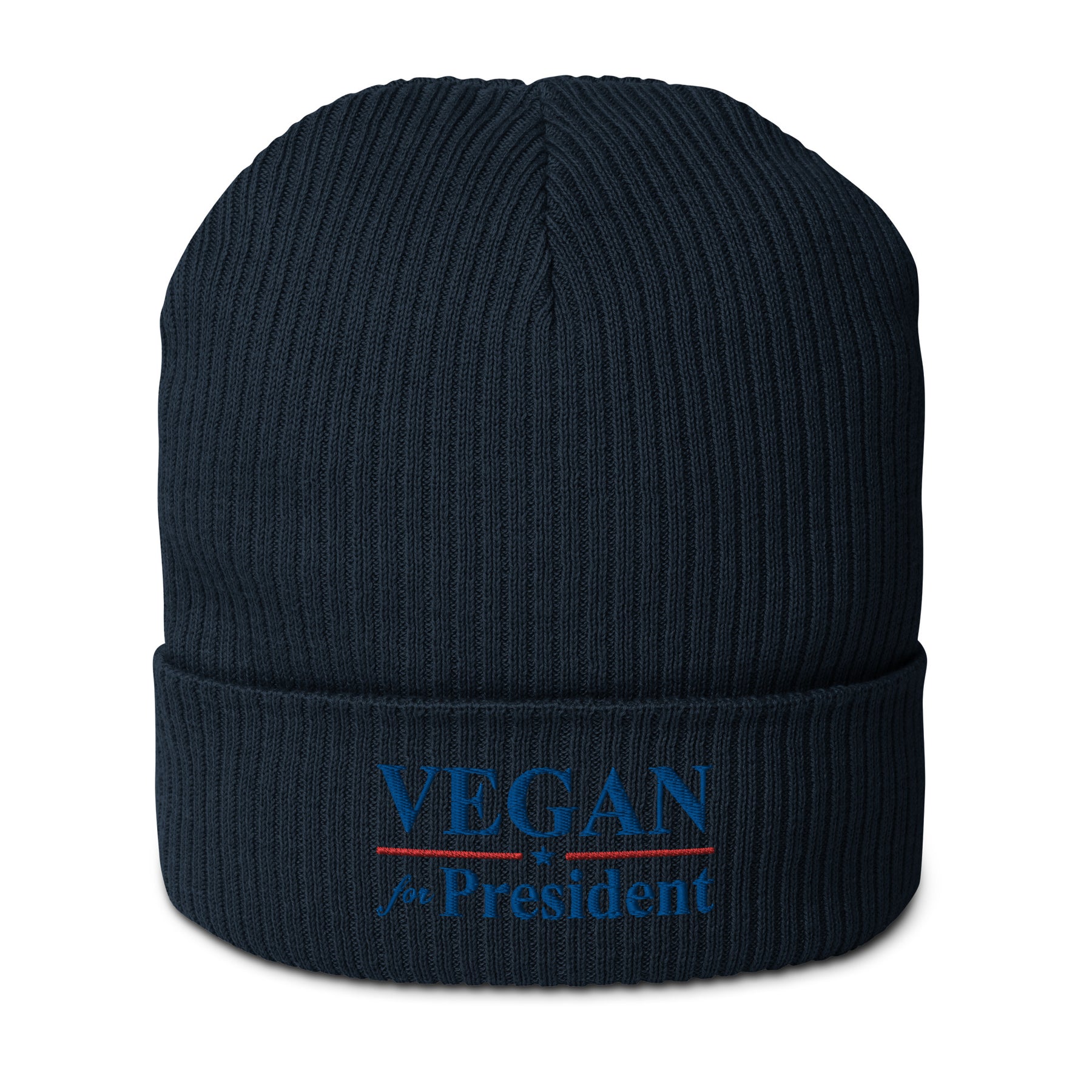 Vegan President Organic ribbed beanie