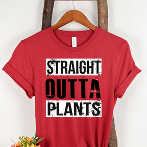 STRAIGHT OUTTA PLANTS Colored t-shirt