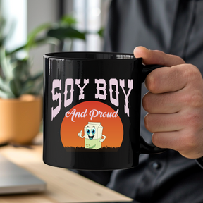 SOY BOY Black Glossy Mug