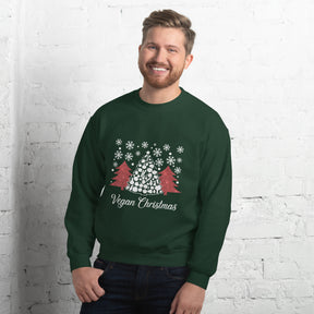 Vegan Christmas Tree Unisex Sweatshirt