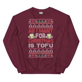 CHRISTMAS IS TOFU Unisex Sweatshirt