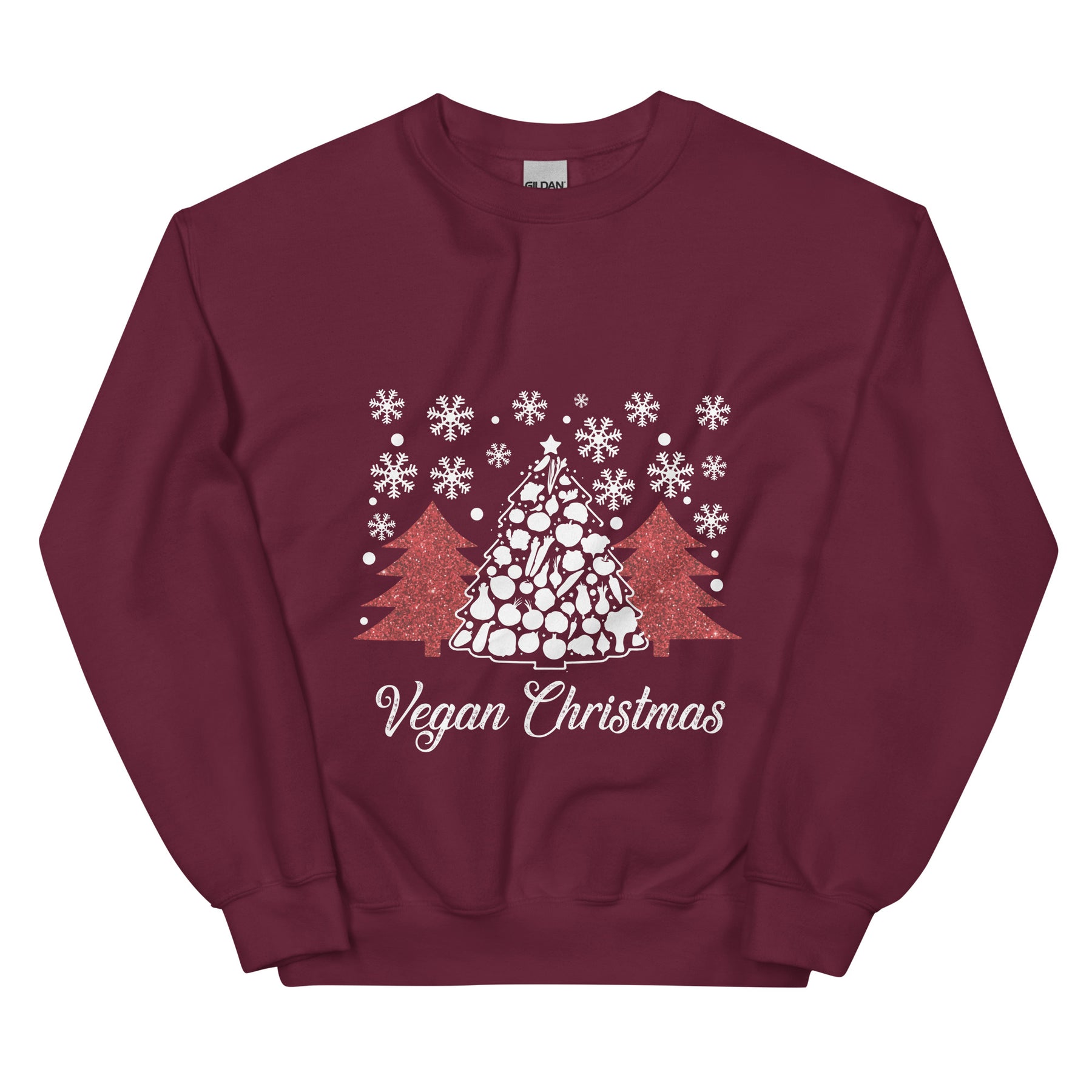 Vegan Christmas Tree Unisex Sweatshirt