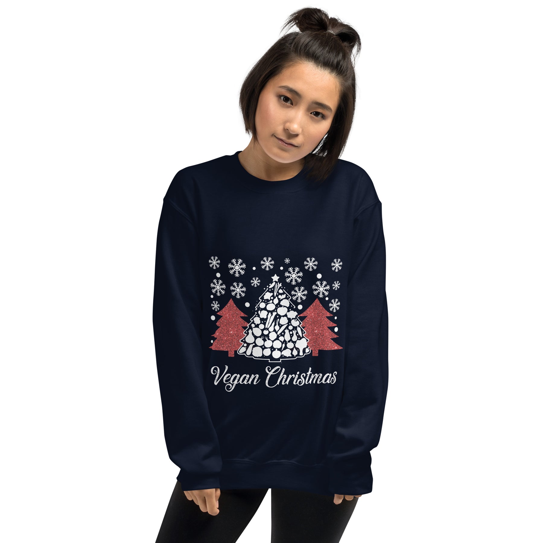 Vegan Christmas Tree Unisex Sweatshirt