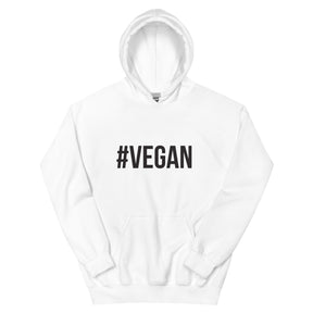 white Vegan Unisex Hoodie