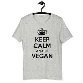 KEEP CALM BE VEGAN Colored t-shirt