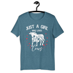 Girl Loves Cows Unisex T-Shirt