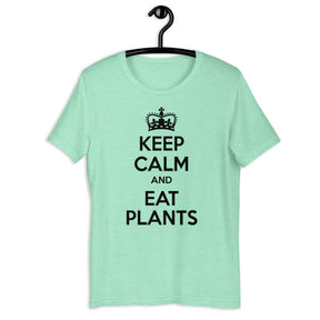 Keep Calm Eat Plants Colored t-shirt