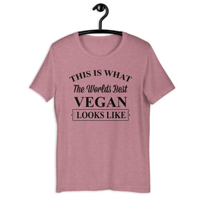 WORLD'S BEST VEGAN Colored t-shirt