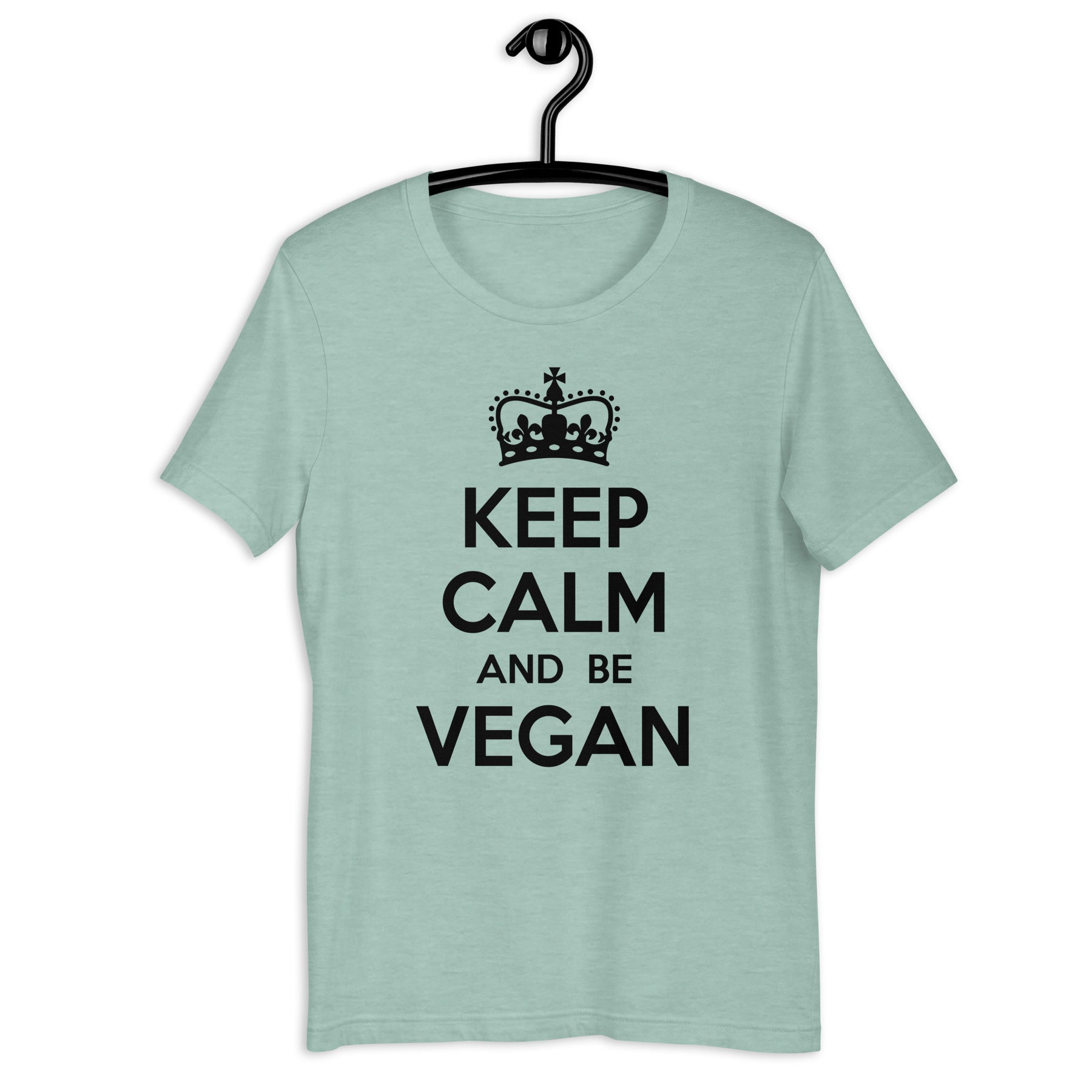 KEEP CALM BE VEGAN Colored t-shirt