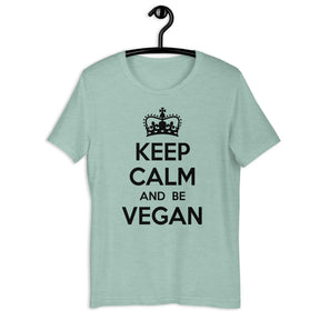 KEEP CALM BE VEGAN Colored t-shirt