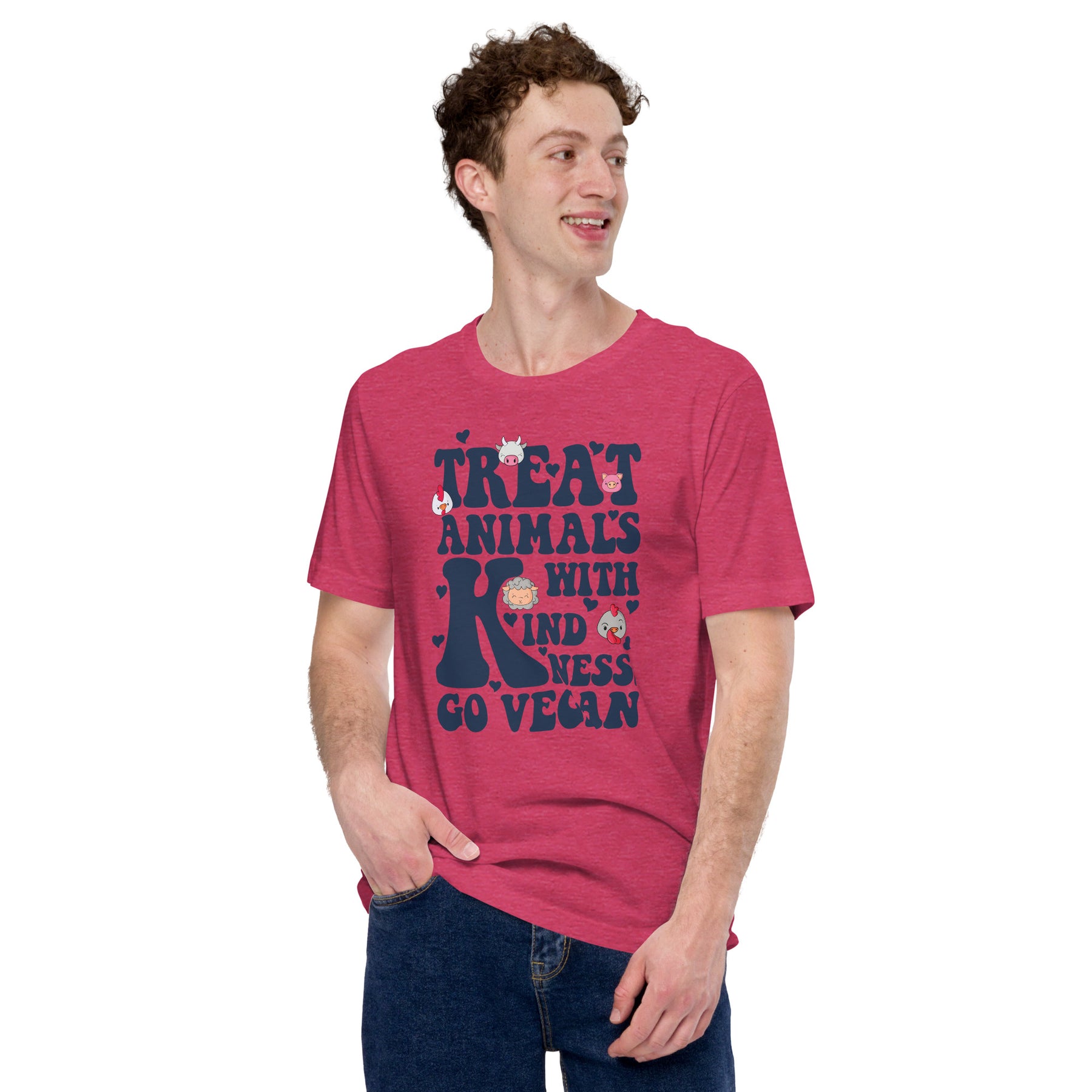 TREAT ANIMALS WITH KINDNESS UNISEX T-SHIRT